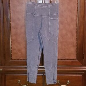 Free People zipper leggings small